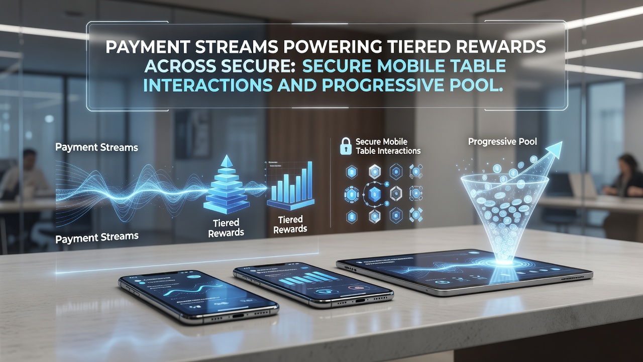 Sichere mobile Tischinteraktionen mit Zahlungsströmen und progressiven Gewinnpools