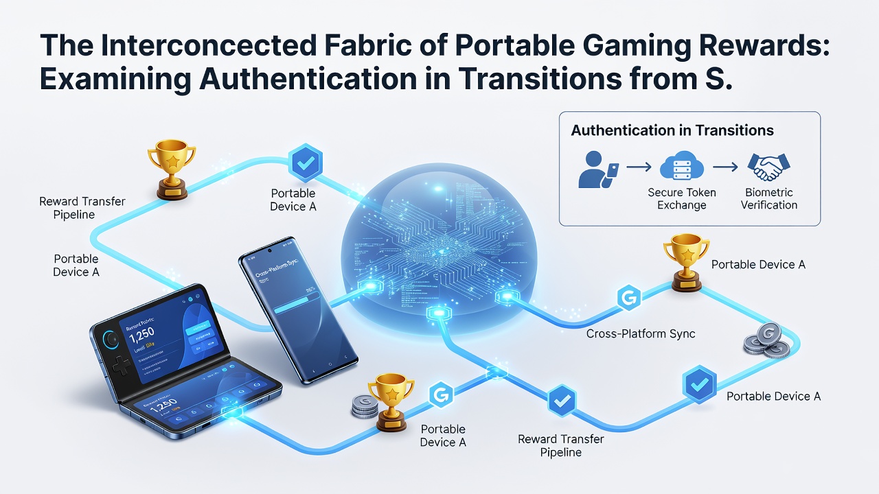 Illustration von VIP-Belohnungsnetzwerken mit Authentifizierung bei mobilen Spielübergängen